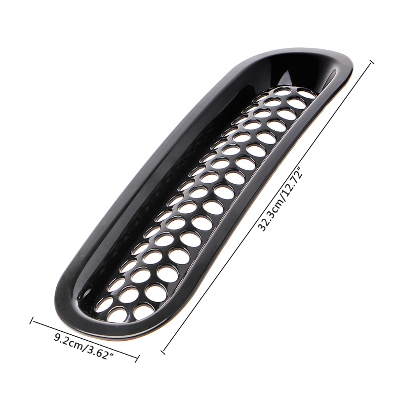 Lưới Tản Nhiệt Màu Đen Nhám Gắn Mui Xe Hơi Wrangler JK 2007-2017