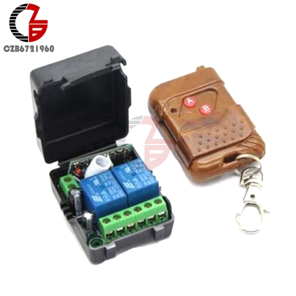 315MHz 433MHz DC 12V 2CH 2 Channel Wireless RF Remote Control Switch Transmitter+ Receiver Relay Switch Module | WebRaoVat - webraovat.net.vn