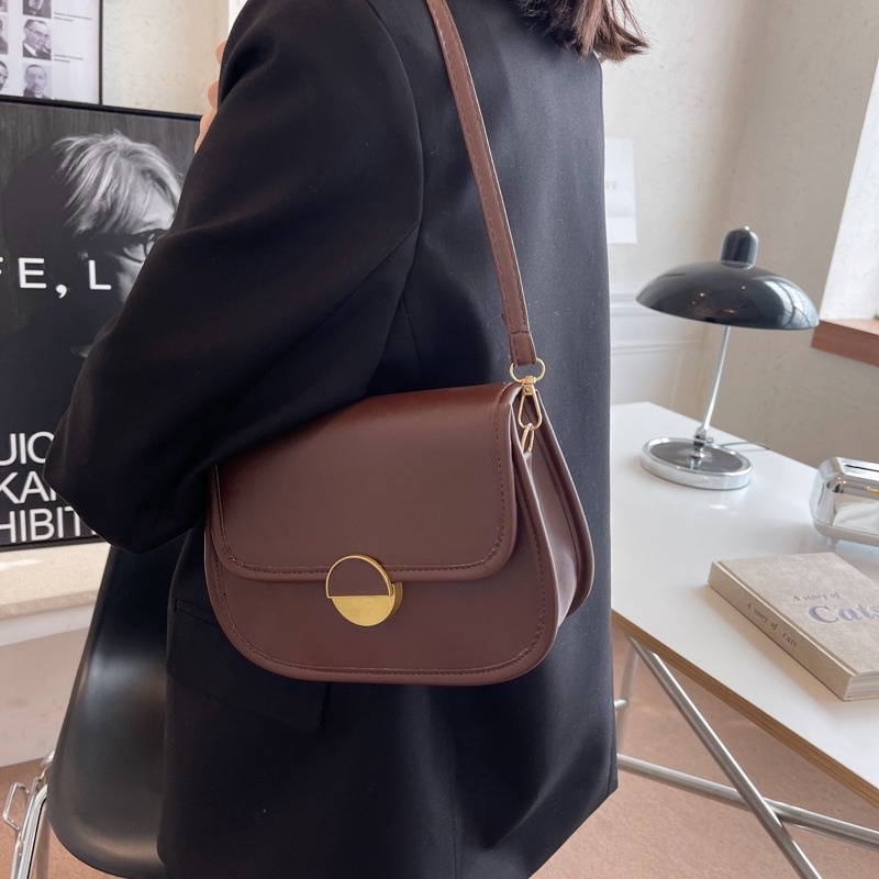 Bump Túi Đeo Chéo Vai Hình Vuông Nhỏ Nhắn Phong Cách retro Thời Trang Mùa Thu 2022 Gylb1614