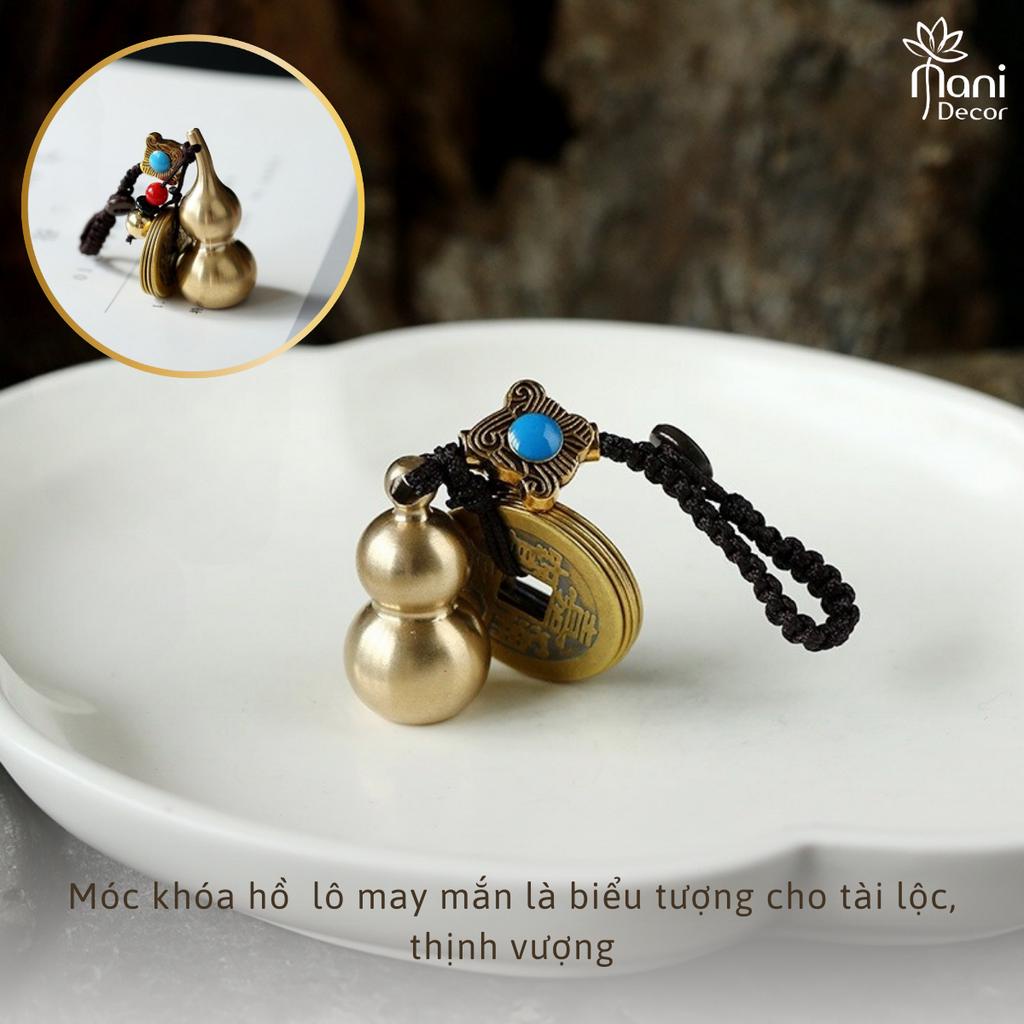 Móc khóa hồ lô đồng, may mắn tài lộc - Mani Decor