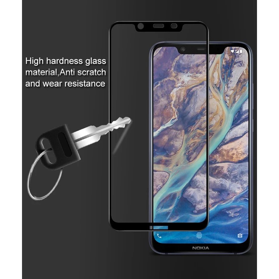 [FULL KEO-Ảnh Thật] Kính CL Nokia 8.1 / X7 Cường Lực 2.5D FULL Màn