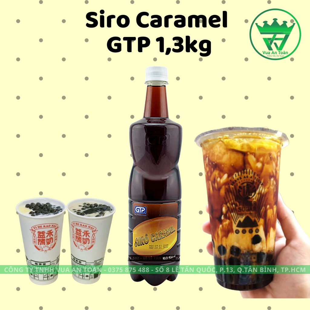 Siro Caramel GTP 1.3kg Hương Vị Đậm Đà, Vị Ngọt Tự Nhiên