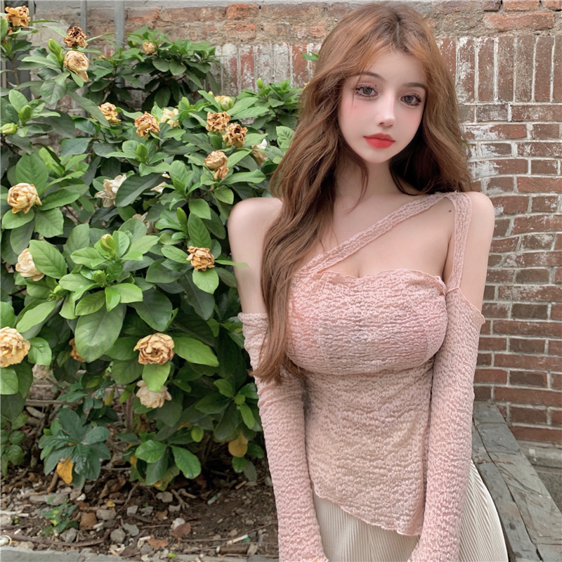 Áo Dài Tay Khoét Vai Phối Ren Đáng Yêu Dành Cho Phái Nữ | BigBuy360 - bigbuy360.vn