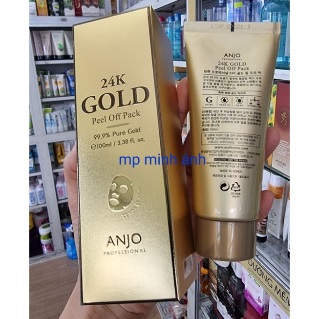 mặt nạ vàng anjo 24k gold peel off pack 100ml