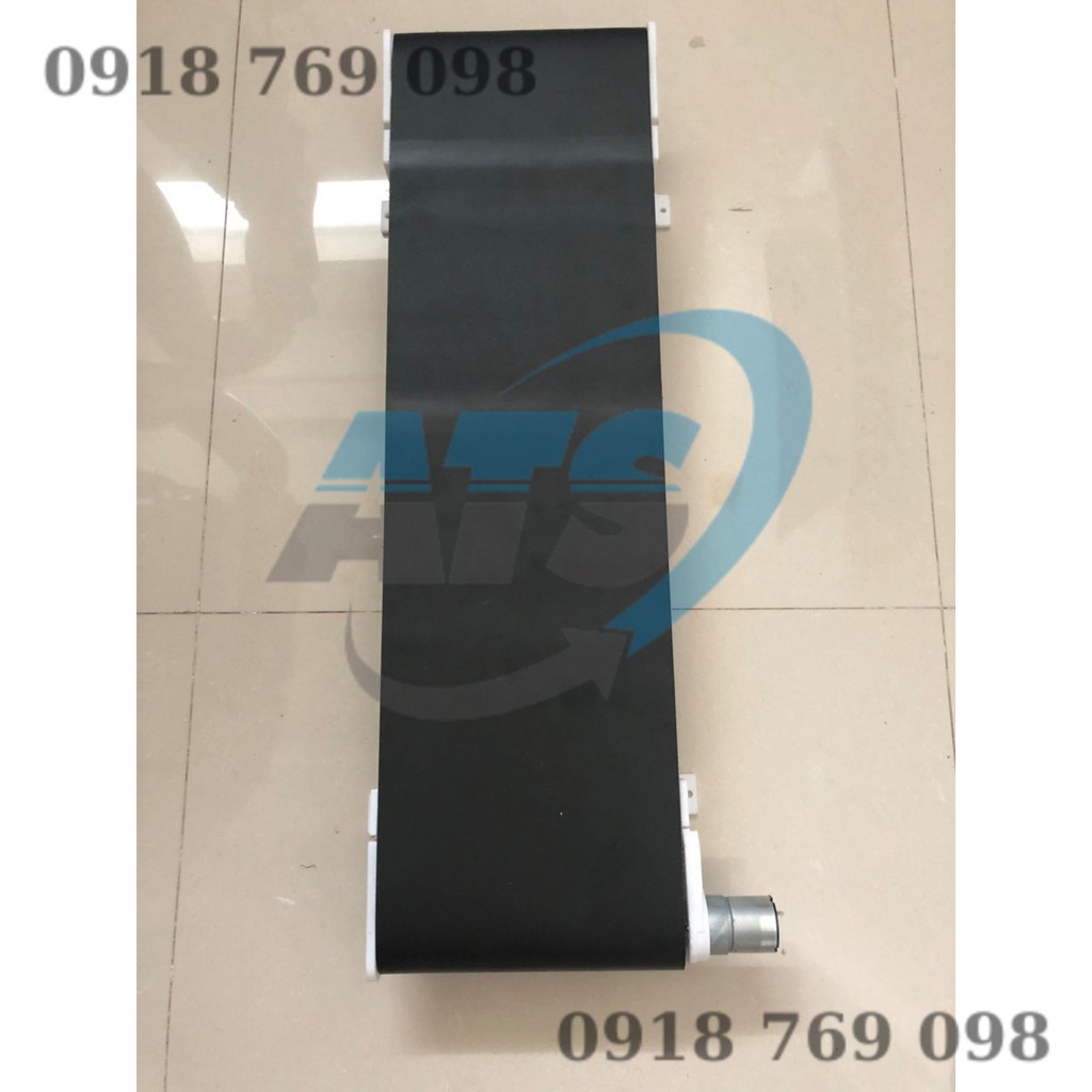 Mô hình băng tải mini- băng truyền mini 20x70cm màu đen - 20x70cm màu đen