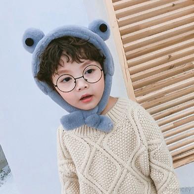 Mũ trùm đầu kiểu khăn choàng cổ giữ ấm thiết kế xinh xắn đáng yêu dành cho trẻ em