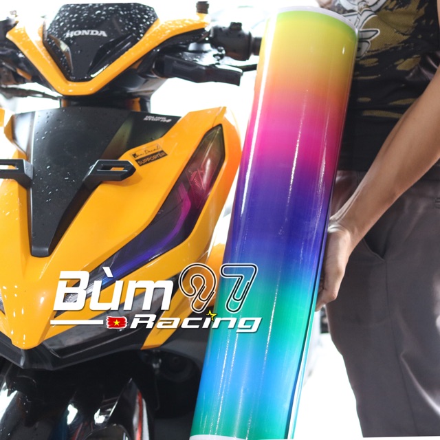 Decal 7 màu dán choá đèn 30cm x60cm