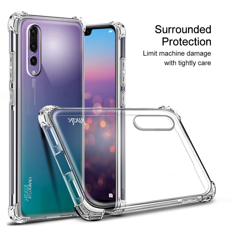 Ốp điện thoại TPU trong suốt chống sốc cho Huawei P20 Pro Lite Nova 3I 3