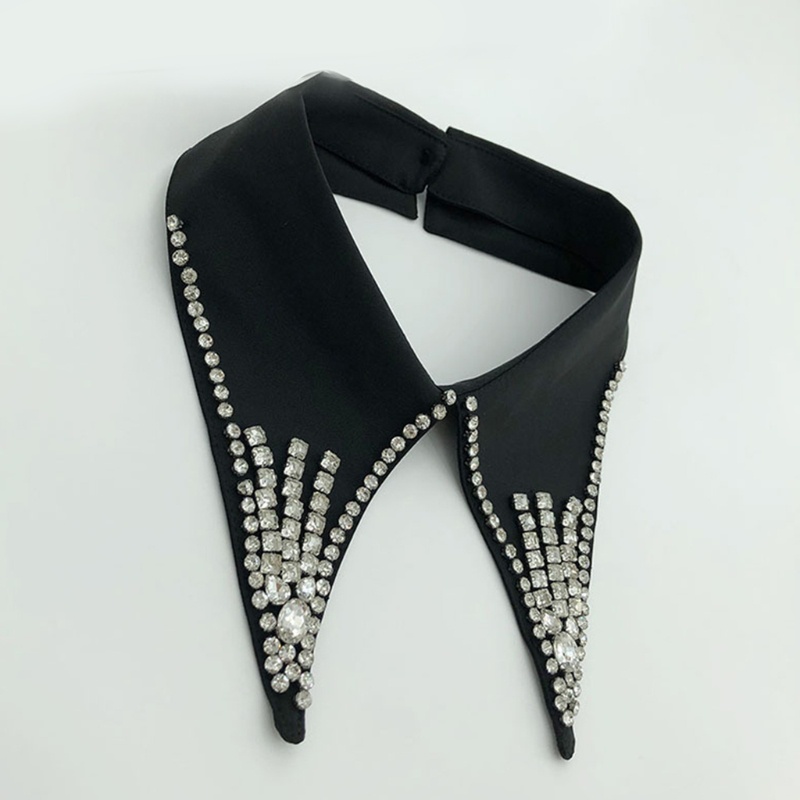 Cổ Áo Rời Đứng Đính Kim Cương Giả Lấp Lánh Cho Búp Bê Nec