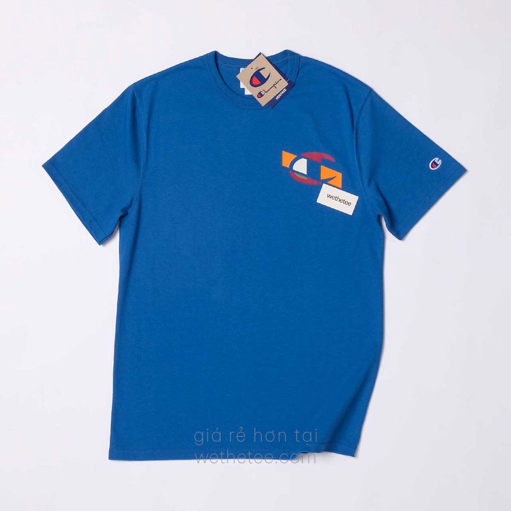 Áo Champion Heritage Spliced Logos, Living in Blue