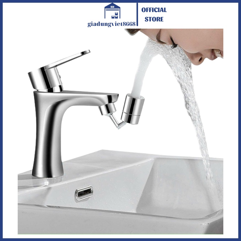 Đầu Nối Vòi Nước Thông Minh Tăng Áp 2 Chế Độ Xoay 720 Độ - Vòi Nước Gắn Đầu Nối Bồn Chậu Rửa Đa Năng