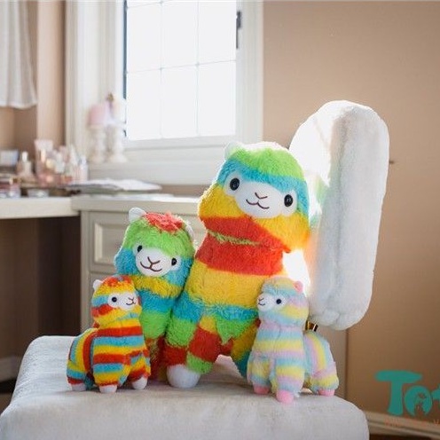 Thú bông Lạc Đà Cừu Alpaca Sắc Màu - Alpaca Cầu Vồng