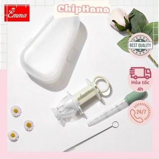 Dụng cụ uống thuốc silicon, bón thuốc xilanh an toàn cho bé Chiphana