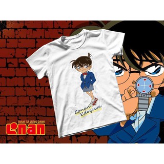 Áo thun Cotton Unisex - Anime - Conan - Sticker conan