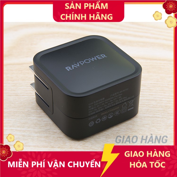 Củ sạc nhanh RAVPOWER PD 61W chính hãng - ACSTORE247