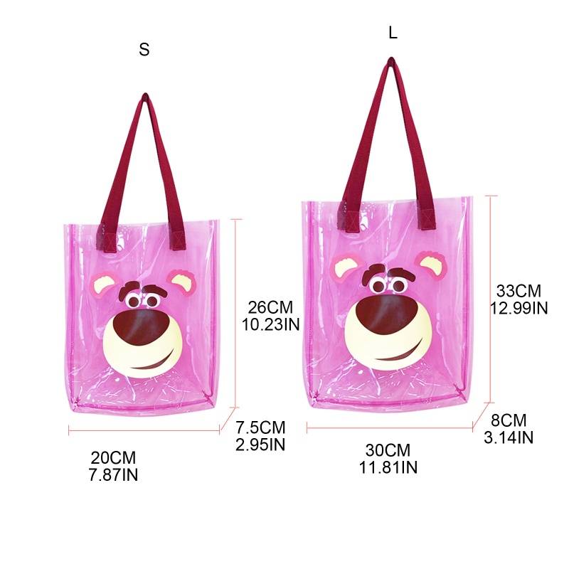 Túi Đeo Chéo Trong Suốt Họa Tiết Hoạt Hình Cho Nữ