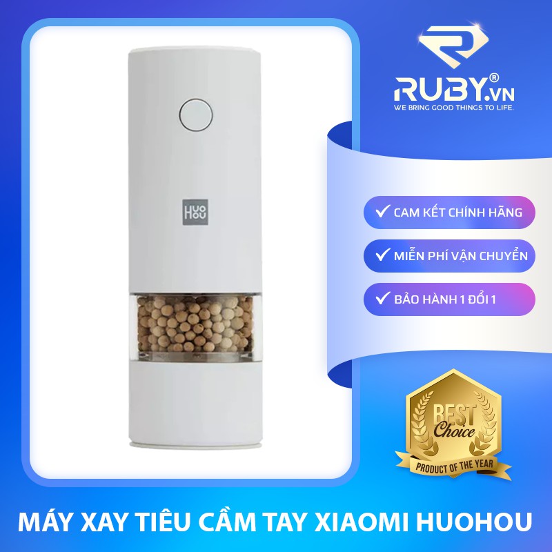 Máy Xay Tiêu Cầm Tay Xiaomi Houhou, Nhỏ Gọn Sang Trọng, 5 Chế Độ Tùy Chọn, Nhưa ABS Độ Bền Cao