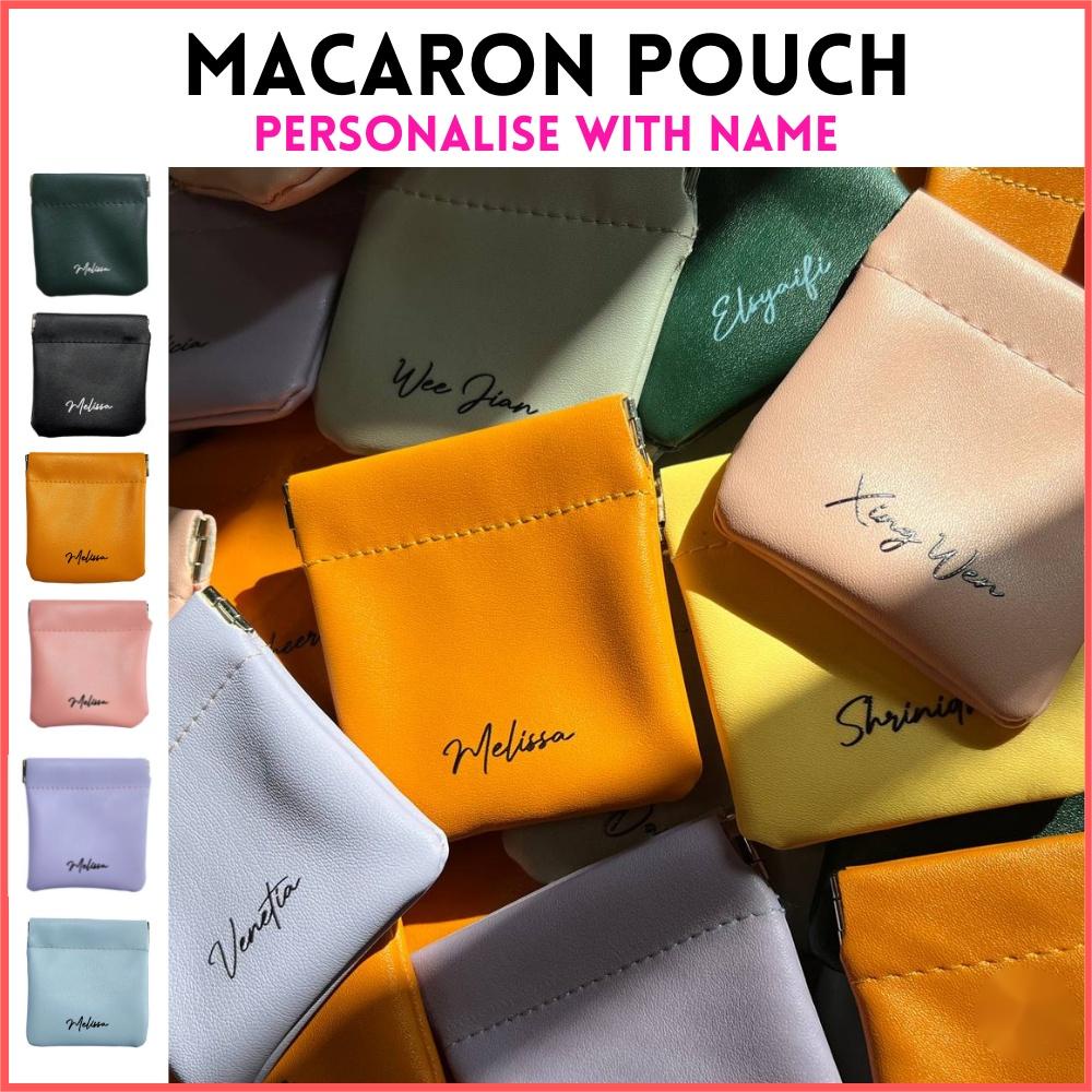Túi Da Màu Macaron Cá Tính Với Tên | Túi Đựng Mỹ Phẩm Tiện Lợi Chất Lượng | Túi Đựng Tai Nghe | Túi Đựng Mắt Kính Tiện Dụng | Tổ Chức Túi | Món Quà Fairwell | Người Tổ Chức Du Lịch