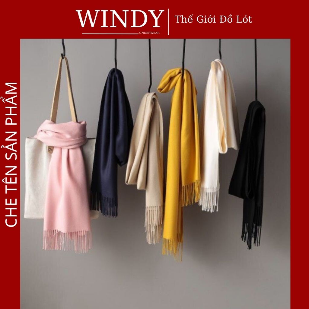 Khăn Len Quàng Cổ Cashmere Hàng Loại 1, Chất Len Dệt Mềm Mịn Giữ Ấm Mùa Đông Cho Nam Nữ Windy Secret