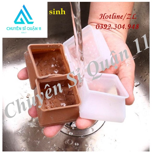 Vỏ bọc chân bàn ghế silicon dày hình vuông, miếng silicon dày bọc chân bàn ghế chống trơn - an toàn