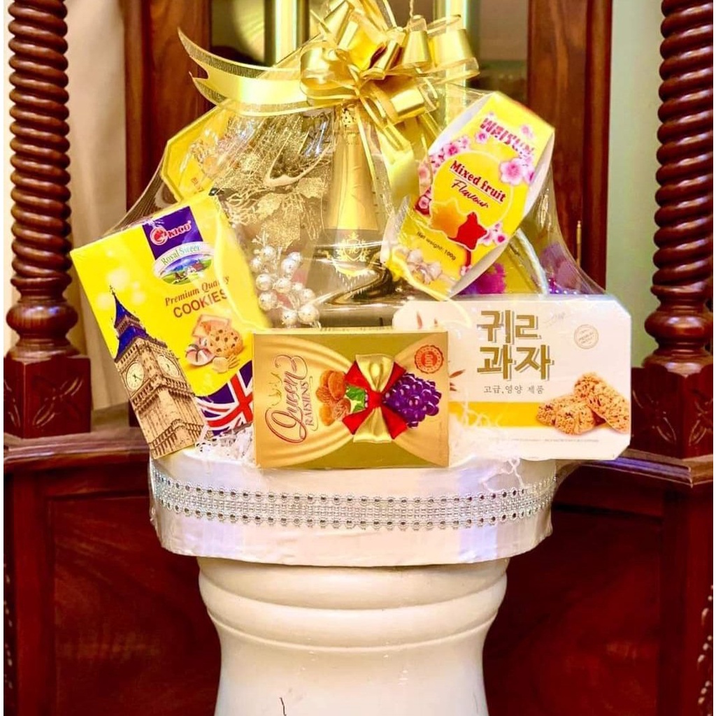 Hoa trạng nguyên kim tuyến trang trí giỏ quà Combo 10 Chùm sung (hoặc 10 Hoa kép bé hoặc 10 Hoa kép to Hoặc Hoa Trạng