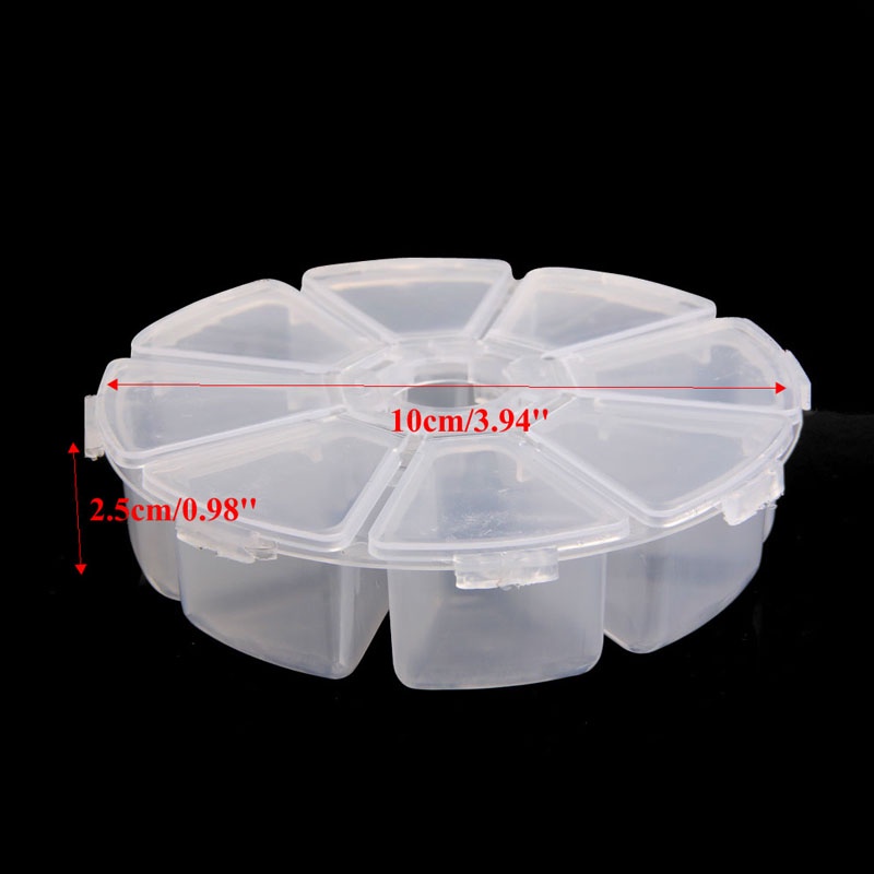[Hàng mới về] Hộp nhựa dùng đựng trang sức 8 ngăn tiện dụng