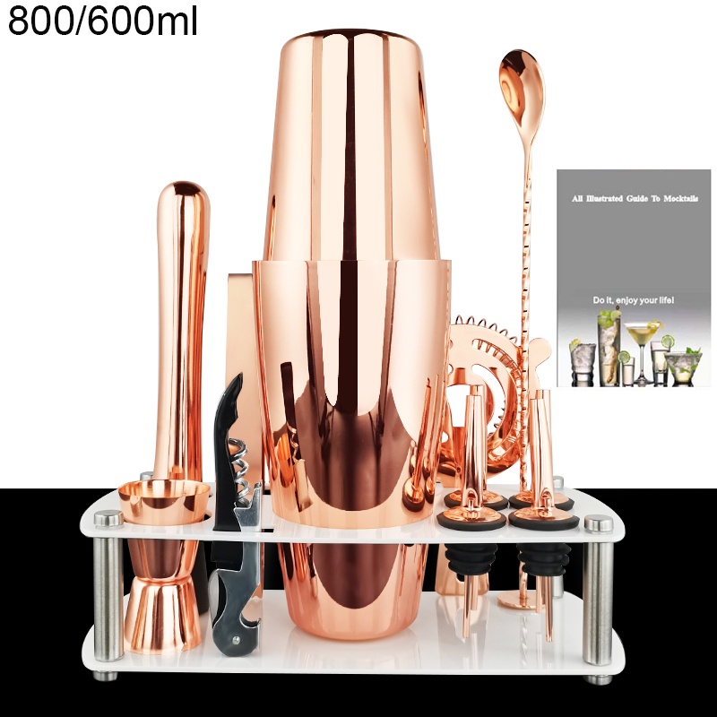 Bình Lắc Cocktail Bằng Thép Không Gỉ 550 / 600 / 750 / 800ML