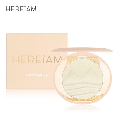 [Hàng mới về]Hộp phấn bắt sáng/tạo khối HEREIAM 1003 3 màu kết cấu lì trang điểm mặt tự nhiên lâu trôi 69g