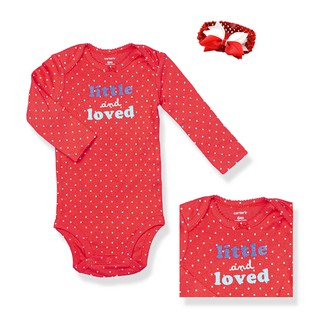 Bodysuit cho bé dài tay đỏ chấm bi chất liệu cotton  từ 0-24 tháng ❤1H364810a
