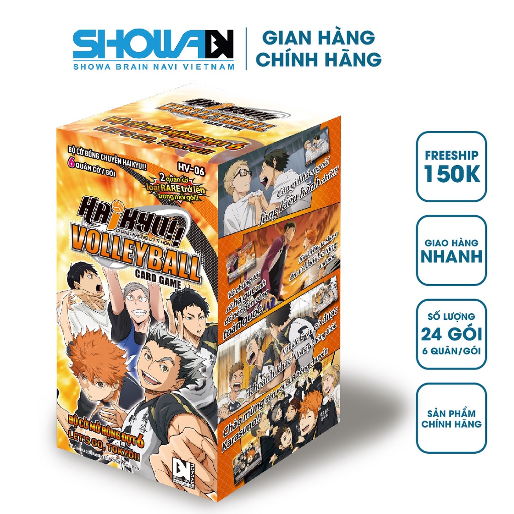 Bộ cờ bóng chuyền Haikyu - Hộp cờ mở rộng HV-06 - Let's Go Tokyo - 1 hộp/24 gói