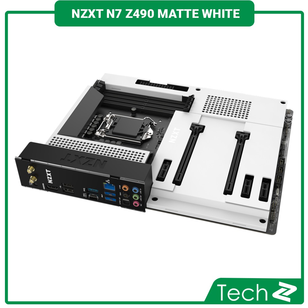 Mainboard NZXT N7 Z490 MATTE WHITE (Intel Z490, Socket 1200, ATX, 4 khe RAM DDR4) | BigBuy360 - bigbuy360.vn