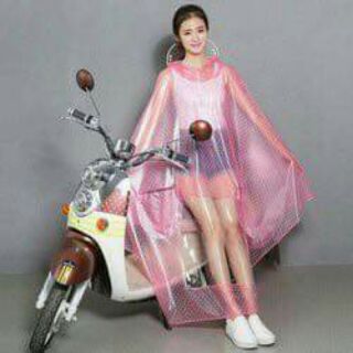 🌸Áo mưa trong chấm bi