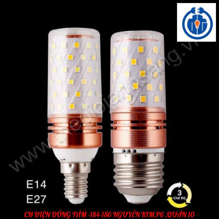 ⚡GIAO HỎA TỐC⚡ Bóng bắp led E14 3 chế độ ánh sáng Trắng - Vàng - Trung Tính..