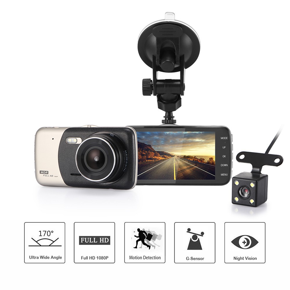 Máy quay hành trình ống kính kép 1080P FHD 1.0MP | WebRaoVat - webraovat.net.vn