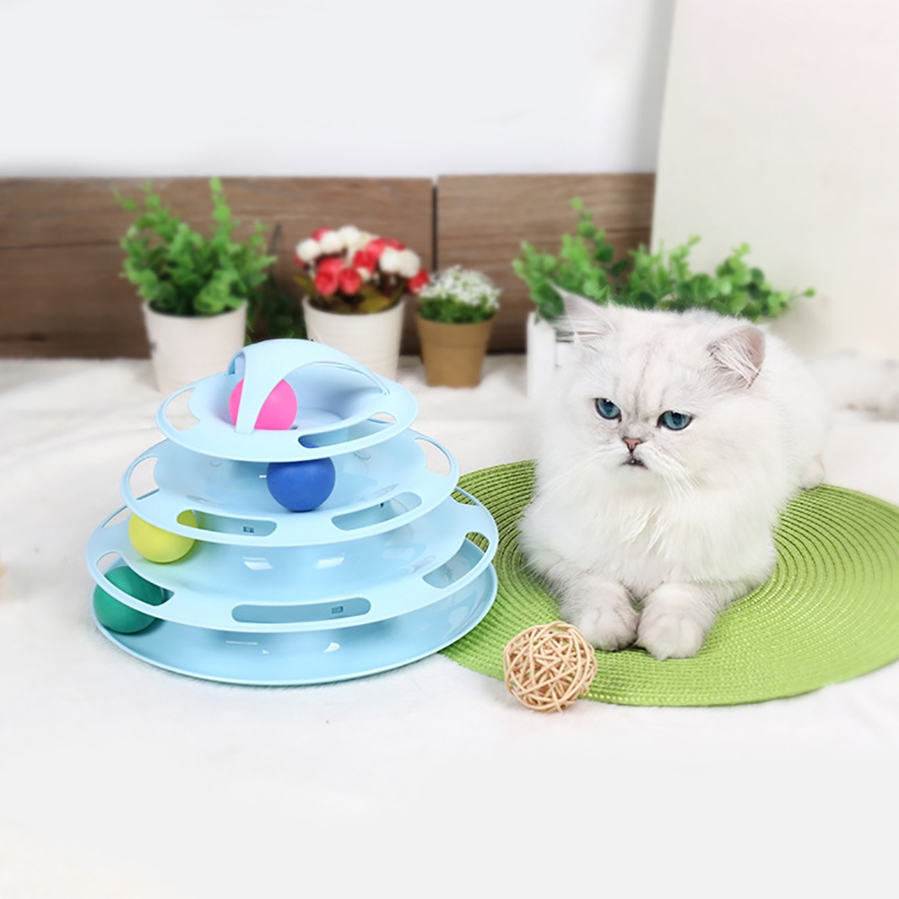 Đồ Chơi Tháp Bốn Tầng Thông Minh Dành Cho Mèo