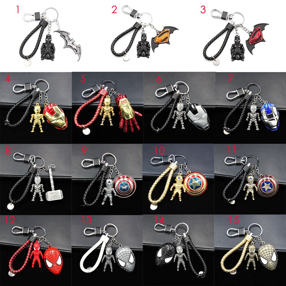 Móc khóa phong cách khiên Người Sắt/đội trưởng Mỹ