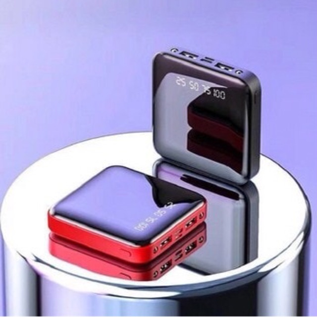 💕💕Sạc dự phòng 10000 mAh Power bank -Kích thước siêu nhỏ 81x81mm- mỏng 13mm -Được làm từ nhôm cao cấp. -Mặt gương cao