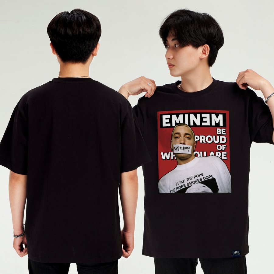 Áo thun Eminem Unisex nam nữ Cotton thoáng mát phong cách mỹ rapper chất MVR KK3866