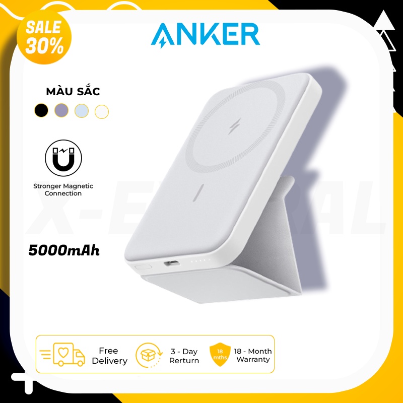 Sạc dự phòng Anker Maggo 622 A1611 A1614 sạc không dây từ tính - bảo hành 12 tháng
