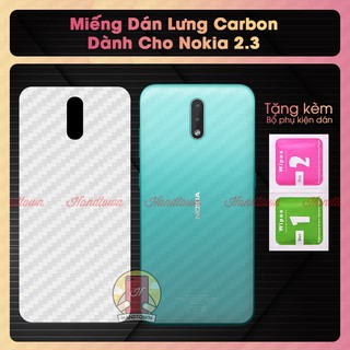 Bộ 2 Miếng dán vân Carbon mặt lưng cho Nokia 2.3