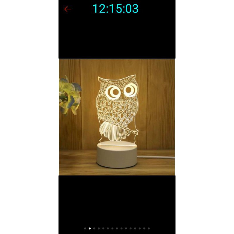 Đèn ngủ trang trí 3d chinh