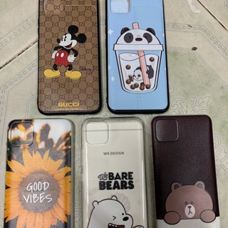 Ốp lưng Realme C11 dẻo trong,đen in hình kute