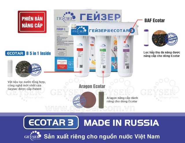 máy lọc nước Geyser ECOTAR 3