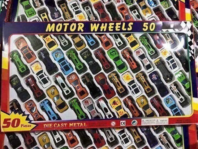 Set 50 ô tô sắt nhiều mẫu cho bé