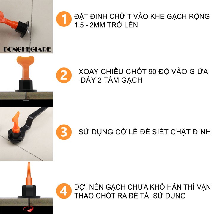 Ke Lát Gạch Tái Sử Dụng_Ke Cân Bằng Lát Gạch_Ke Gạch ốp nền sàn