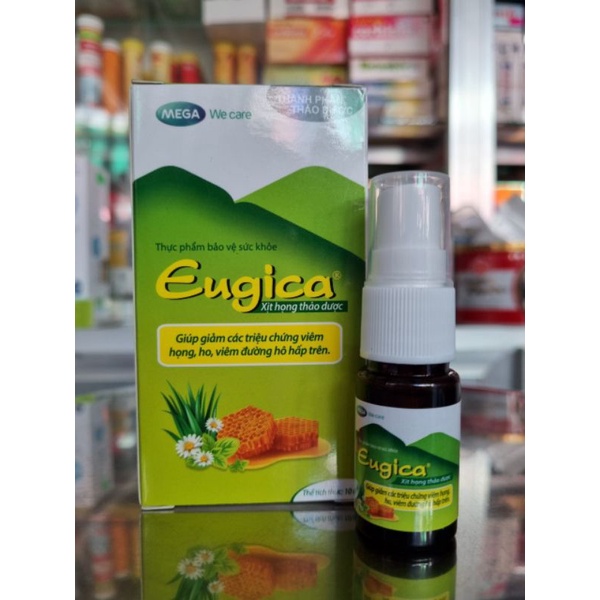 Xịt Họng Thảo Dược Eugica 10ml