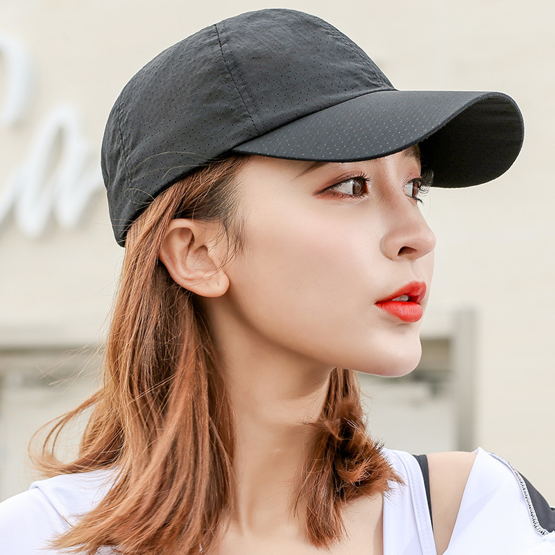 Mũ lưỡi trai phối lưới thoáng khí nhanh khô nhiều màu sắc thời trang mùa hè cho nam và nữ