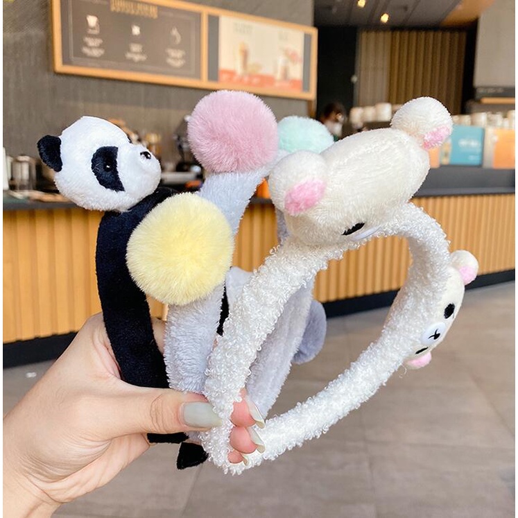 Băng đô rửa mặt hình động vật dễ thương phong cách Hàn Quốc