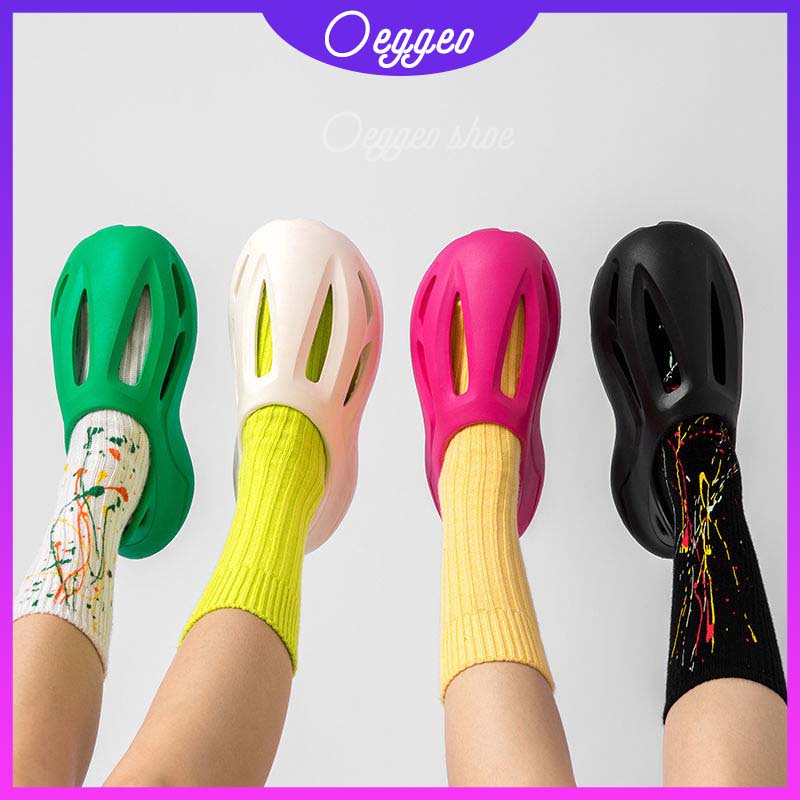 Oeggeo shop Giày Đục Lỗ Đi Biển Chống Thấm Nước Đơn Giản Cho Nam Và Nữ