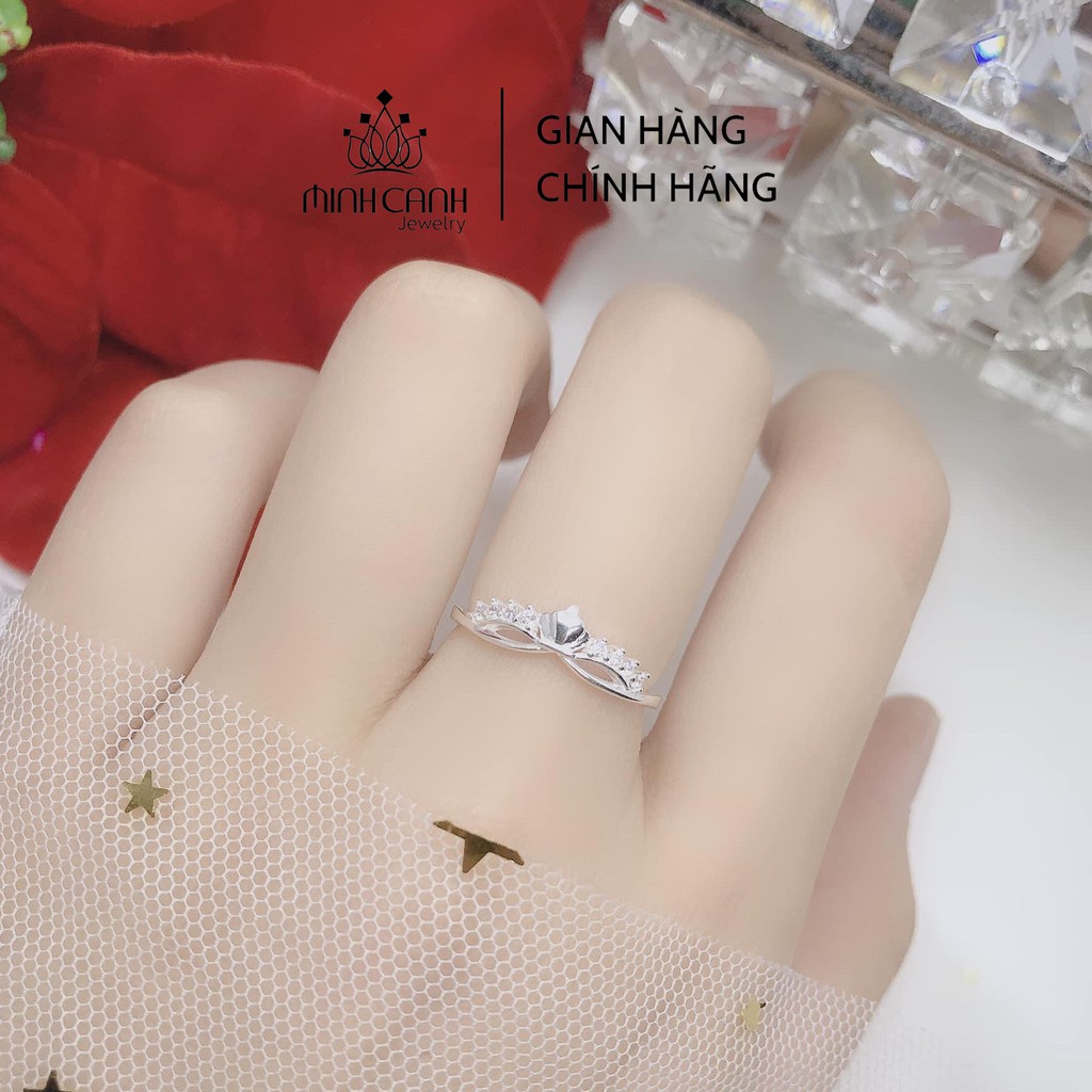 Nhẫn Bạc Nữ Hình Mặt Nạ Dáng Hở Freesize - Minh Canh Jewelry